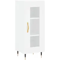 vidaXL Dressoir 34,5x34x90 cm bewerkt hout wit