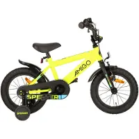 AMIGO Spiel + Freizeit GmbH Jongensfiets Speeder 14 Inch 24 cm Jongens Terugtraprem Geel/Zwart