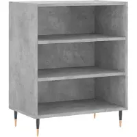 vidaXL Dressoir 57x35x70 cm bewerkt hout betongrijs