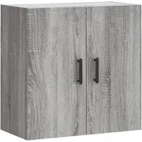 vidaXL Wandkast 60x31x60 cm bewerkt hout grijs sonoma eikenkleurig