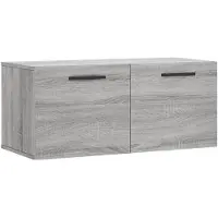 vidaXL Wandkast 80x36,5x35 cm bewerkt hout grijs sonoma eikenkleurig