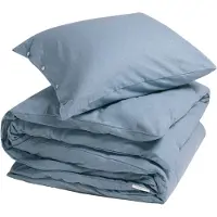 Yumeko Dekbedovertrek set Flanel 140x220 Blauw - Eco, Bio & Fairtrade