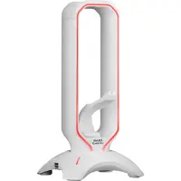 Mars Gaming Halter voor gaming-hoofdtelefoon MHHPROW RGB, USB 3.0, wit