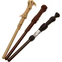Harry Potter drie toverstokken pennen set