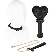 EIS , bondageset, 'luxe bondage set, 3 delig', incl. peddel, in lederlook