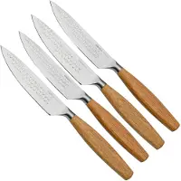 Boska Steakmessenset Oslo+ Brown / Silver (Set van 4)