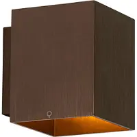 QAZQA Moderne wandlamp donkerbrons vierkant - Sola