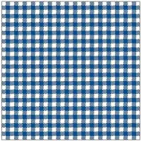 Ambiente 40x Feest servetten blauw wit geruit 33 x 33 cm - Feestservetten