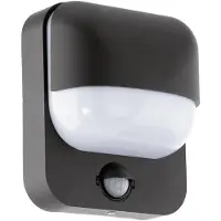 Eglo wandlamp met sensor E27 | Trabada | IP44 | Zwart