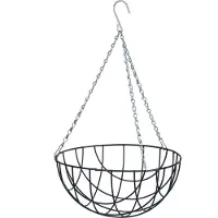 Nature Hangingbasket groen inclusief ketting H16xØ30 cm