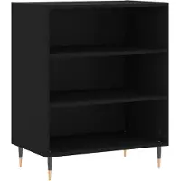 vidaXL Dressoir 57x35x70 cm bewerkt hout zwart