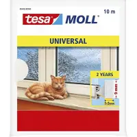 TESA 2x Tesa zelfklevende tochtstrook wit 10 mtr x 9 mm - Tochtstrippen