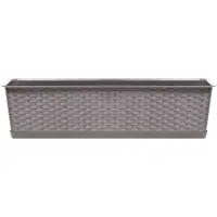 Prosperplast Ratolla plantenbak/bloembak - taupe - 6.3L - 40 x 17 x 15 cm - Plantenbakken