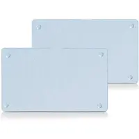 Zeller snijplanken - set 2x - met siliconen voetjes - glas - 25 x 15cm - Snijplanken