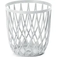 Prosperplast Draadmand/wasmand/opbergmand - van stevig kunststof -&nbsp;wit -&nbsp;D39 x H39 cm - 59 Liter - Opbergmanden
