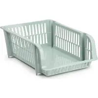 Forte Plastics Plasticforte Stapelbare opbergmand - Mintgroen - 20L - kunststof - Opbergmanden