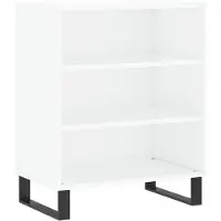 vidaXL Dressoir 57x35x70 cm bewerkt hout hoogglans wit