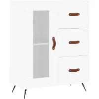 vidaXL Dressoir, wit, 69,5 x 34 x 90 cm, houtvezel