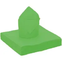 SANTEX feest servetten felgroen - 25x stuks - 40 x 40 c - Feestservetten