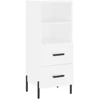 vidaXL Dressoir 34,5x34x90 cm bewerkt hout wit