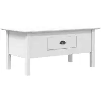 vidaXL Salontafel BODO 100x55x46 cm massief grenenhout wit