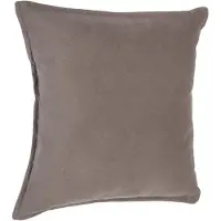 Atmosphera Bank/sierkussens huiskamer Sophia - 45 x 45 cm - taupe - polyester - met rits - Sierkussens