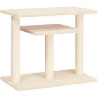 vidaXL Krabpaal met platforms 62,5 cm crèmekleurig