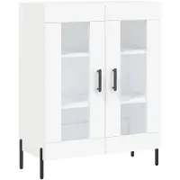 vidaXL Dressoir 69,5x34x90 cm bewerkt hout wit