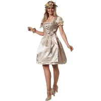 Dressforfun Mini-dirndl Burgau model 1 L - verkleedkleding kostuum halloween verkleden feestkleding carnavalskleding carnaval feestkledij partykleding - 302987