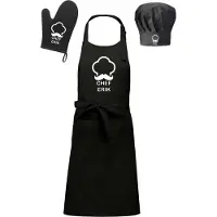 Kariban mijncadeautje - Cadeauset - Schort / koksmuts / ovenwant - Chef - met voornaam