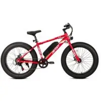 Avon E-bike Kinderfiets 24 Inch – 250w Motor Dikke Banden 60-80km Actieradius 7-speed Shimano Rood