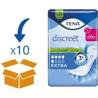 Tena Discreet Extra | 10 pakken van 20 stuks