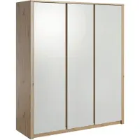 Meubella Kledingkast Melody - Wit - Eiken - 166 cm