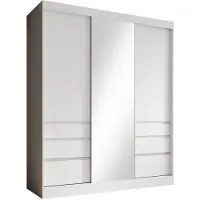 Meubella Kledingkast wit 180x65x216 Garderobekast
