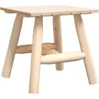 vidaXL Bijzettafel 49x49x50 cm massief vurenhout