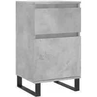 vidaXL Dressoir 40x35x70 cm bewerkt hout betongrijs