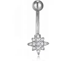Cilla Jewels Cilla Navelpiercing van Titanium - Ster Zilver