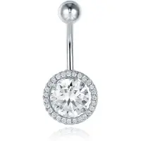 Cilla Jewels Cilla Navelpiercing van Titanium - Bling Zilver