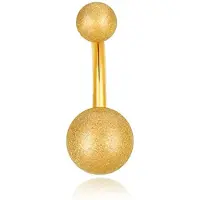 LGT JWLS Navelpiercing Matte afwerking - Goudkleurig