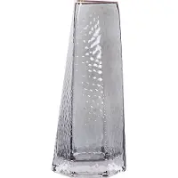 Beliani LILAIA - Decoratieve vaas - Grijs - Glas