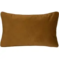 Atmosphera Bank/sierkussens huiskamer Sophia - 30 x 50 cm - Goud/bruin - polyester - met rits - Sierkussens