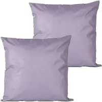 Anna's Collection buitenkussens - 2x - lila paars - 60 x 60 cm - tuinstoelkussens