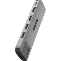 Sitecom Multiport Adapter 6-in-2 Magsafe Mac Pro 14-16" Zilver / Zwart (ac-1002)