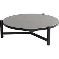 Hartman Carson koffietafel zwart dia. 126xH 38 cm