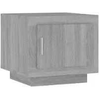 vidaXL Salontafel 51x50x45 cm bewerkt hout grijs sonoma eikenkleurig