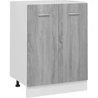 vidaXL Onderkast Lyon 60x46x81,5 cm grijs sonoma eikenkleurig