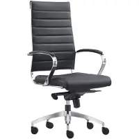 Sedero Bureaustoel Granada Zwart - 100% leder