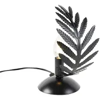 Ylumen Tafellamp Palm 1 blad H 24 cm zwart