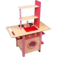 Sekalaiset Base Toys Houten Rose Kinderkeuken Alles in één