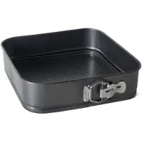 Gerimport Gerim Taarten bakken bakvorm/spring vorm Kitchen Pro - metaal - anti-aanbak laag - zwart - 28 x 7 cm - Bakringen